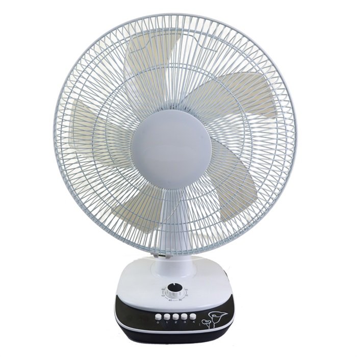16'' desk fan or table fan 5 AS blades with timer white color table fan desk fan or table fan