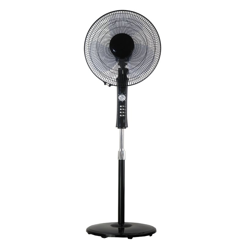 2019 Elegant Black 16 Inch Best Pedestal Fan Electric Floor Standing Fan Plastic 18 Inch Stand Up Fan With Timer