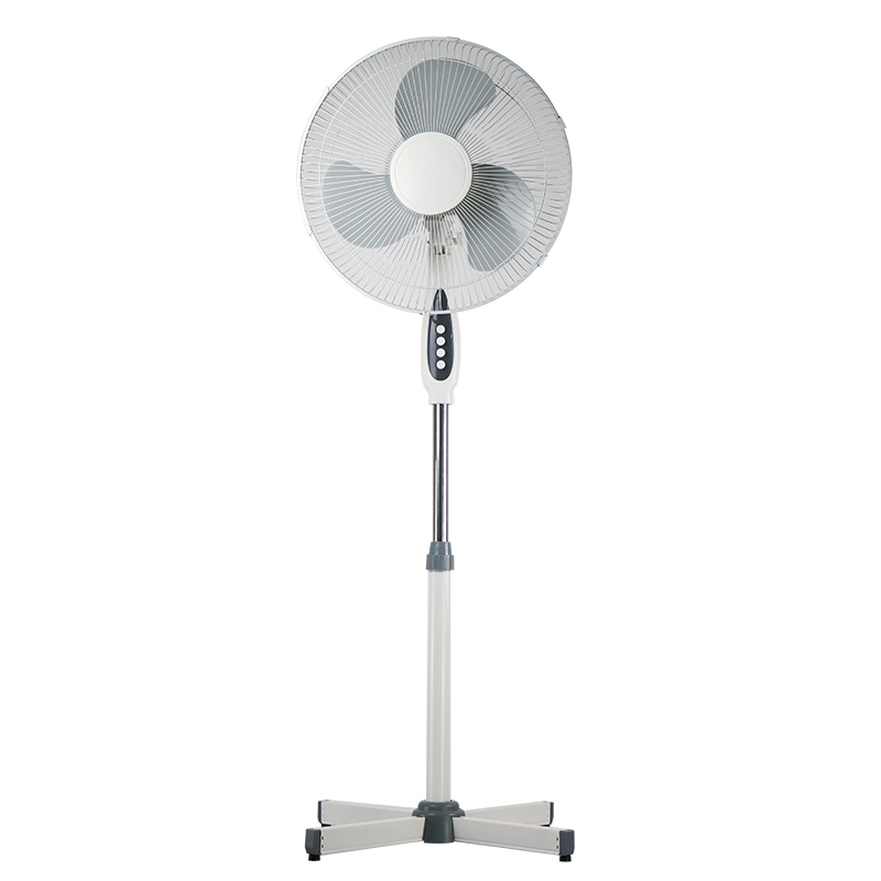Light Weight Water Shape Line Grill Hot Sell 16 inch Stand Fan With X Cross Base