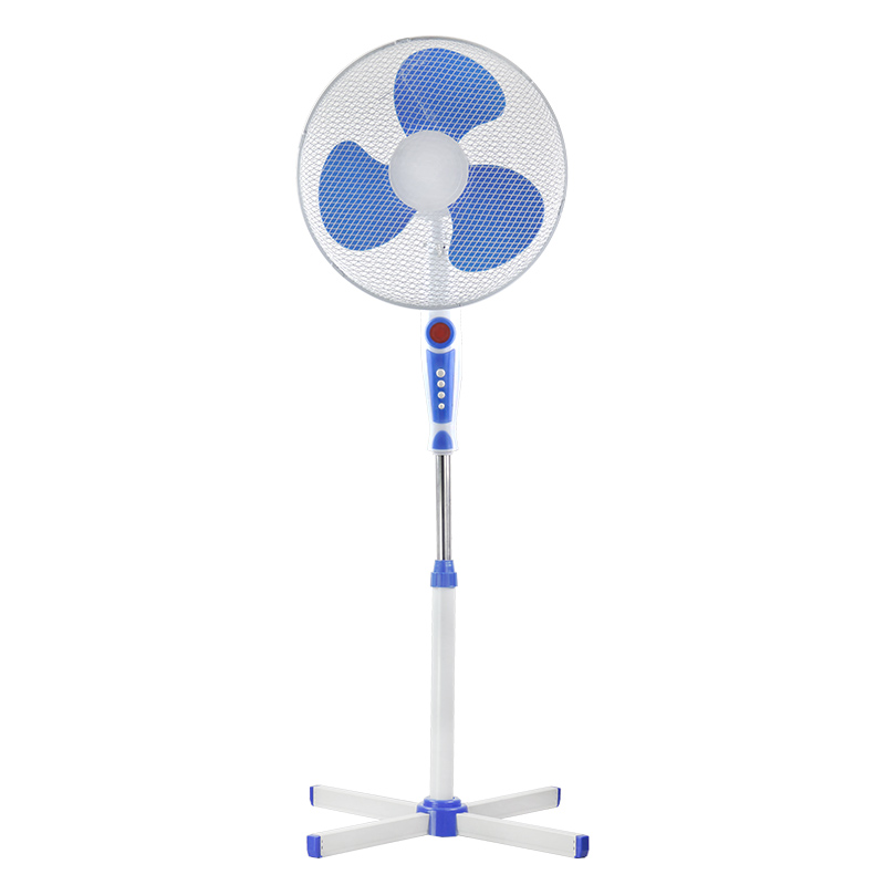 Hot Sale Plastic Electric Cross Base 16 inch Stand Fan Best Pedestal Fan With X Base Adjustable Height