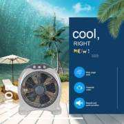 220v electric 12 Inch plastic box fan with timer KYT-30-S0064