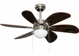 30'' 6 Wooden Blades With One Lamp Decorative Ceiling Fan CF-30-6CL