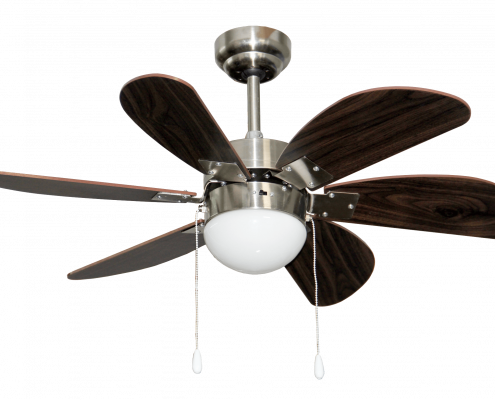 30'' 6 Wooden Blades With One Lamp Decorative Ceiling Fan CF-30-6CL