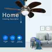 30'' 6 Wooden Blades With One Lamp Decorative Ceiling Fan CF-30-6CL3