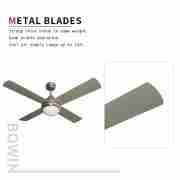 4 Wooden Blades With One Lamp Decorative Ceiling Fan CF-52-4CL 4