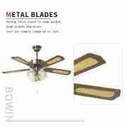 42'' Ceiling Fan With Lamp Decorative Ceiling Fan CF-42-5C4L 1