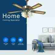 42'' Ceiling Fan With Lamp Decorative Ceiling Fan CF-42-5C4L 3