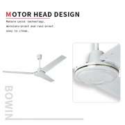 56'' White Color Industrial Ceiling Fan With Gold Color Ceiling Fan CF-56DW1