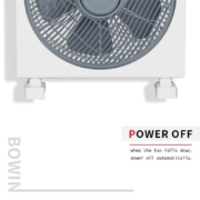 Rotating High Speed Portable Box Fan For Living Room KYT-30-S0013