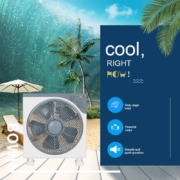 Rotating High Speed Portable Box Fan For Living Room KYT-30-S0015