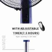 16 inch Intelligent Pedestal Fan With Remote Control Oscillating Floor Standing Fan with adjustment timer