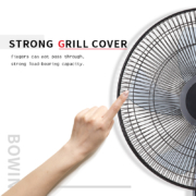 18 Inch Floor Standing Fan Heavy Pedestal Oscillating With Timer Strong Grill cover
