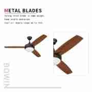 3 blades with one lamp Decorative Ceiling Fan DQ52-3B1LBR