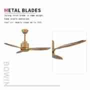 3 wooden blades with one lamp Decorative Ceiling Fan DQL52-1160YM