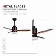3 wooden blades with one lamp Decorative Ceiling Fan DQL52-1161BK