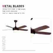 3 wooden blades with one lamp Decorative Ceiling Fan DQL52-1271LS