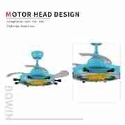 36'' 3 blades with one lamp Decorative Ceiling Fan DQL36-4711BL Motor