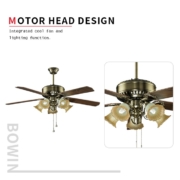 4 blades with 4 lamp Decorative Ceiling Fan HgJ56-1503 Motor