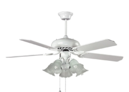 4 blades with 5 lamps white color Decorative Ceiling Fan HgJ52-1511