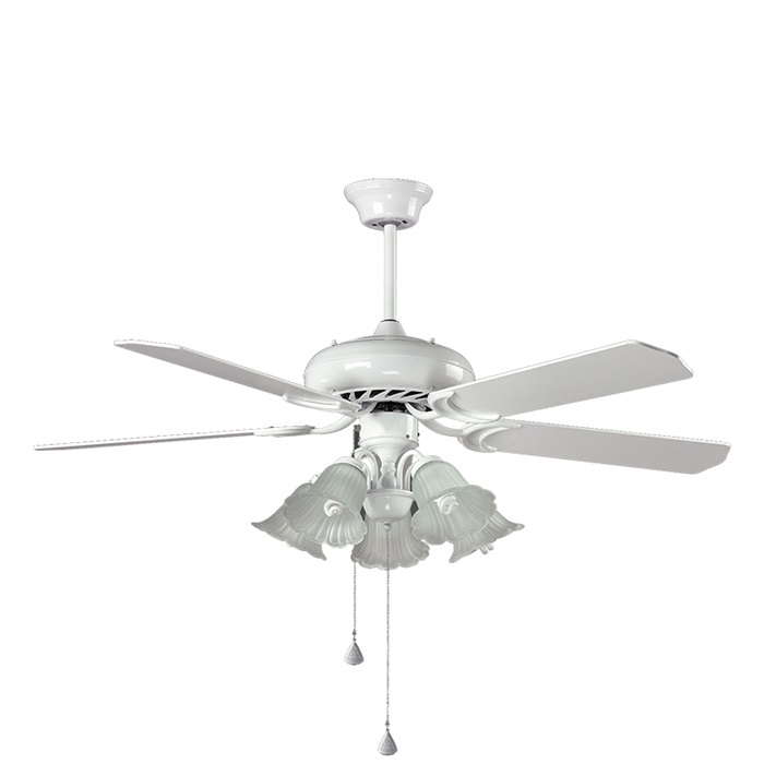 4 blades with 5 lamps white color Decorative Ceiling Fan HgJ52-1511