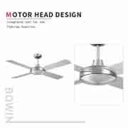 4 wooden blades with one lamp Decorative Ceiling Fan DQL52-4CL Motor