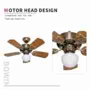 42'' 6 blades with one lamp Decorative Ceiling Fan DQL42-6B1L Motor