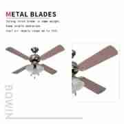 42'' ceiling fan with lamp Decorative Ceiling Fan DQL4B3LBR