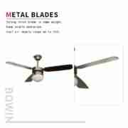 42'' dark black color and 3 blades Decorative Ceiling Fan CF-42-3CL(CO)