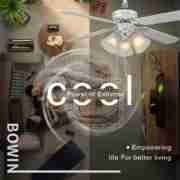 42'' dark black color and 4 blades Decorative Ceiling Fan DQL42-4B3L Application