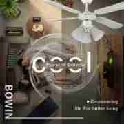 42'' dark black color and 4 blades Decorative Ceiling Fan DQL42-4C3L Application