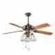 5 blades with 3 lamps Decorative Ceiling Fan HgJ52-1507