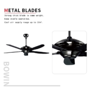 5 blades without lamp Decorative Ceiling Fan DFZ56-2003 1