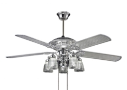 5 sliver color blades with one lamp Decorative Ceiling Fan HgJ52-1505