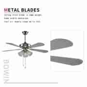 Wooden color 3 blades Decorative Ceiling Fan HgJ48-1301 Metal