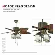 Wooden color 3 blades Decorative Ceiling Fan HgJ48-1402 Motor